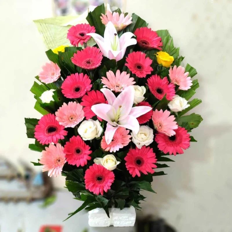 Lily and Gerbera Mixed Bouquet