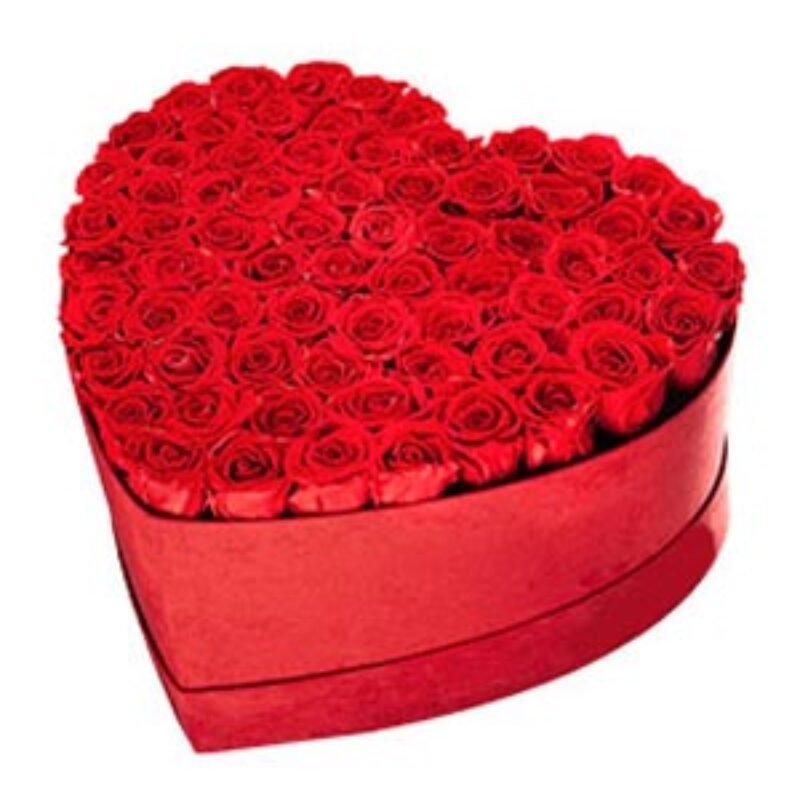 (0002) Heart-shaped 100pcs rose arrangement